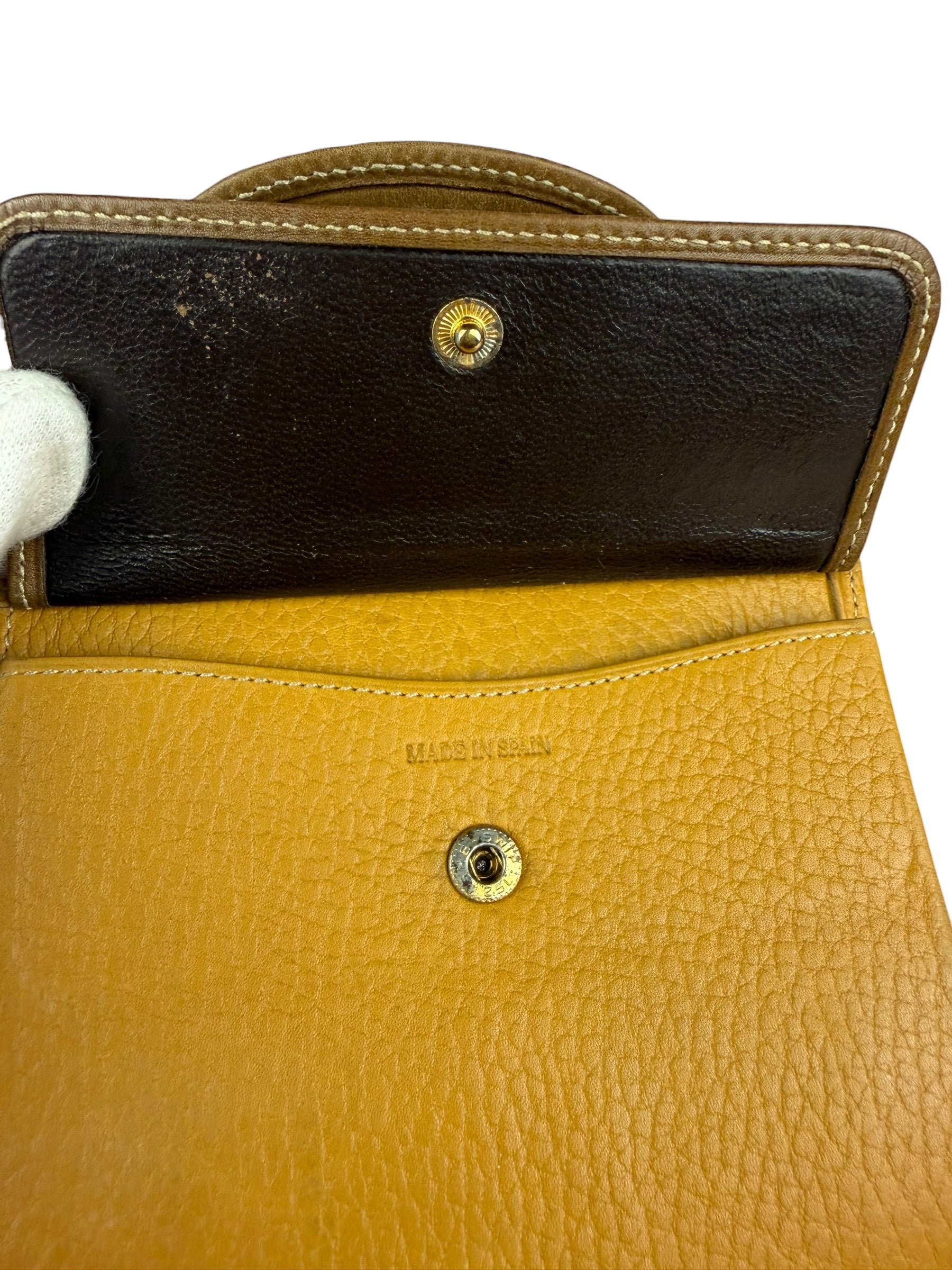 Loewe Vintage Brown Anagram Trifold Wallet