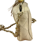 Chanel Beige Quilted Leather Chain Shoulder Bag