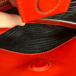 Prada Red Saffiano Leather 2Way Tote
