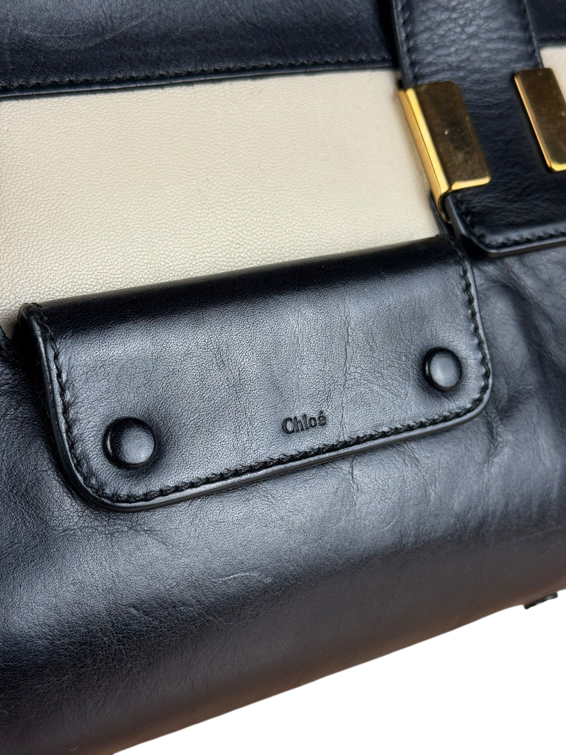 Chloé Black Leather Alice Handle Bag