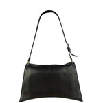 Balenciaga Crush Sling Shoulder Bag Black Leather