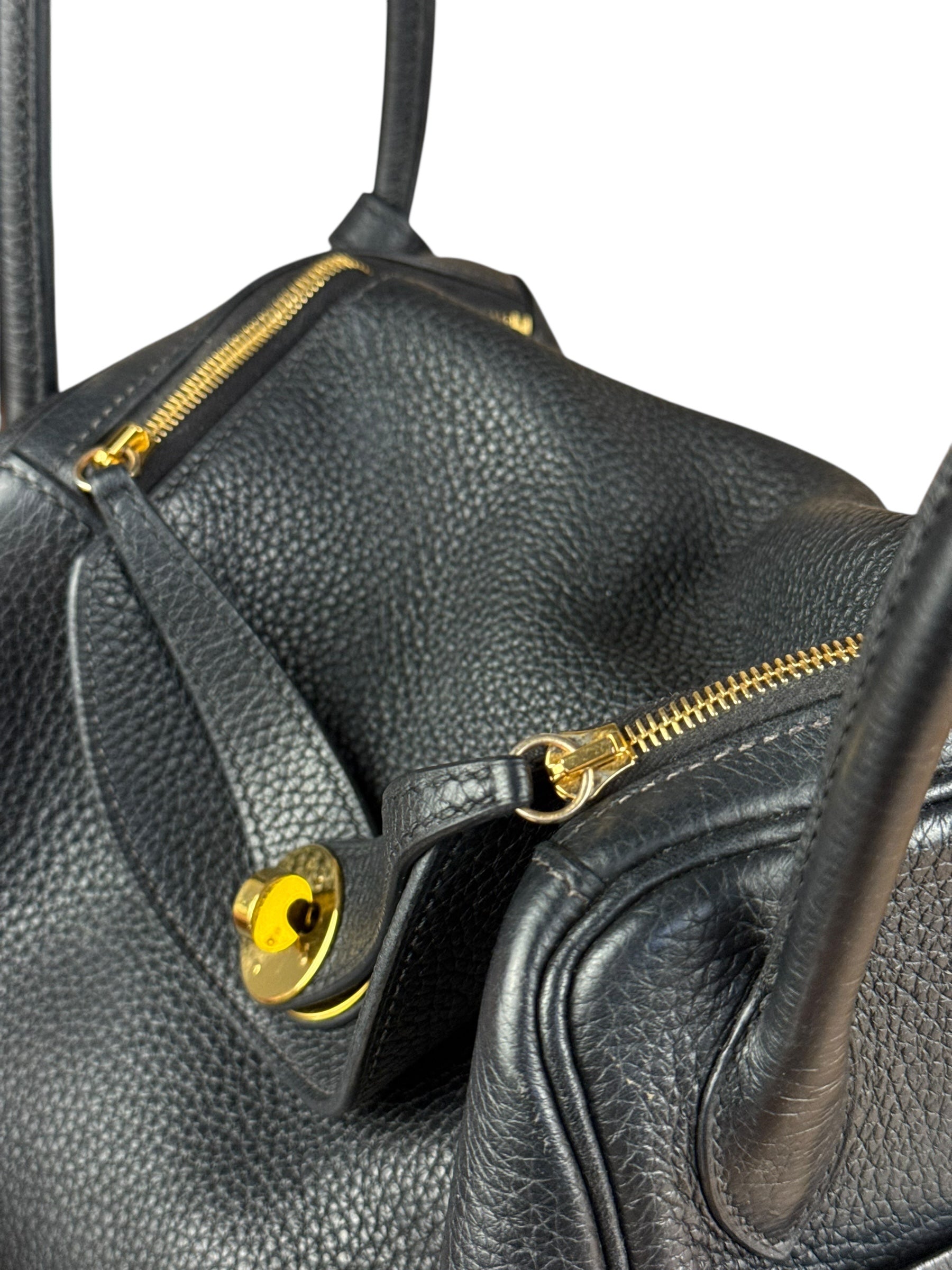 Hermes Black Clemence Lindy 26