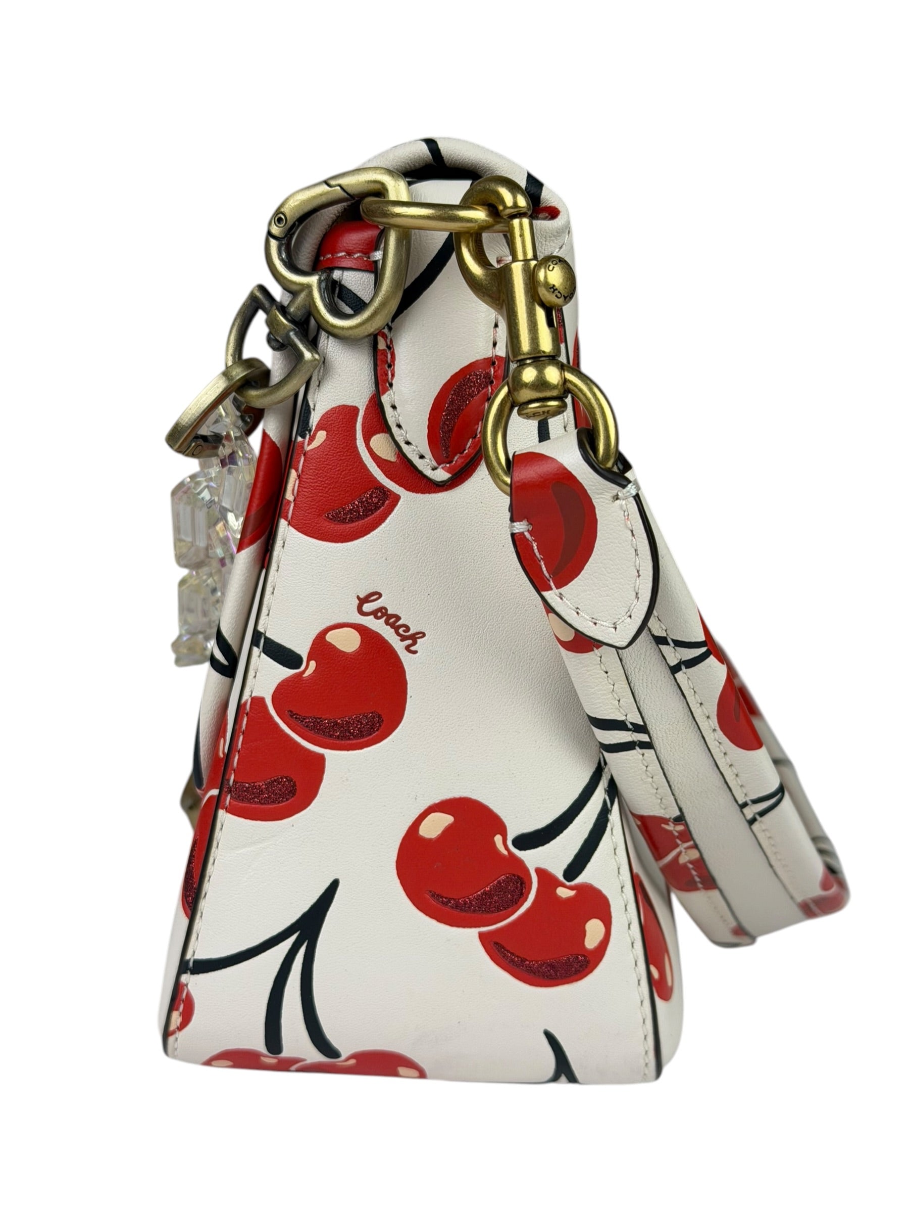 Coach Soft Tabby Shoulder Bag With Cherry Print