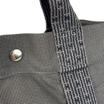 Hermes Grey Canvas Herline Tote Bag