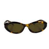 Prada Tortoise Shell Oval Sunglasses SPR 26Z-F