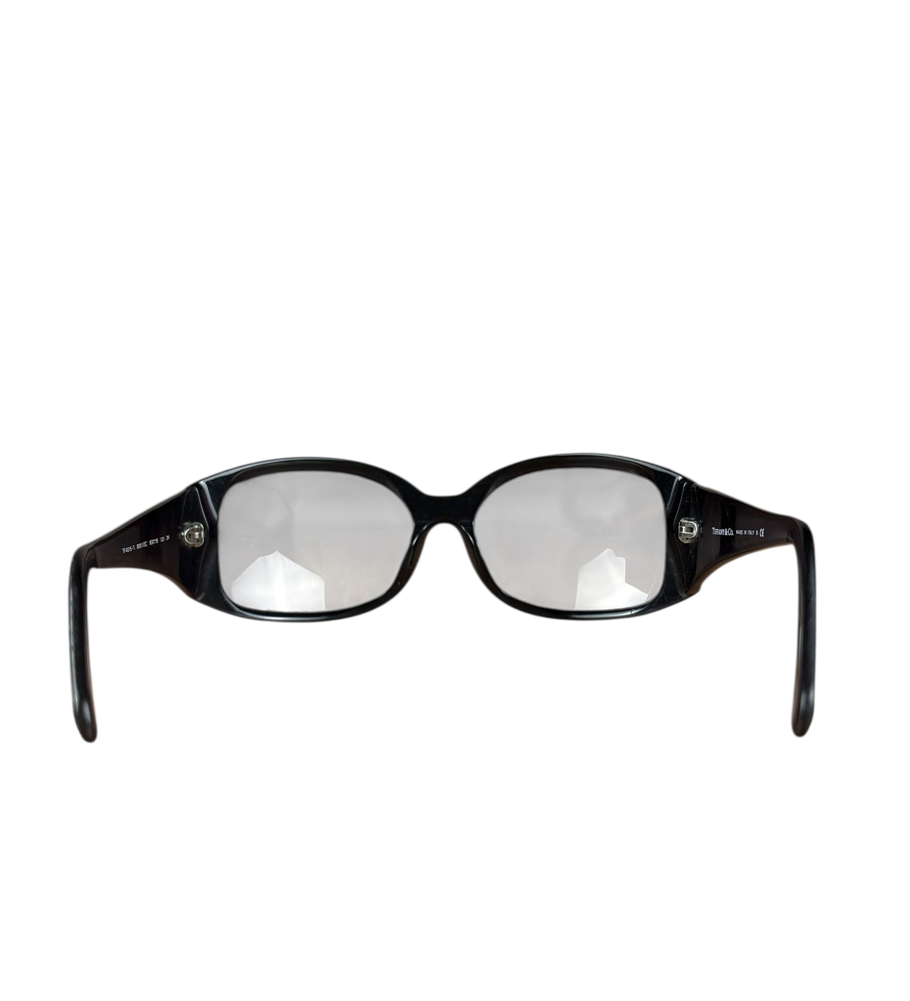 Tiffany & Co Black Silver Logo Sunglasses