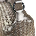 Bottega Veneta Metallic Intrecciato Ciambrino Shoulder Bag