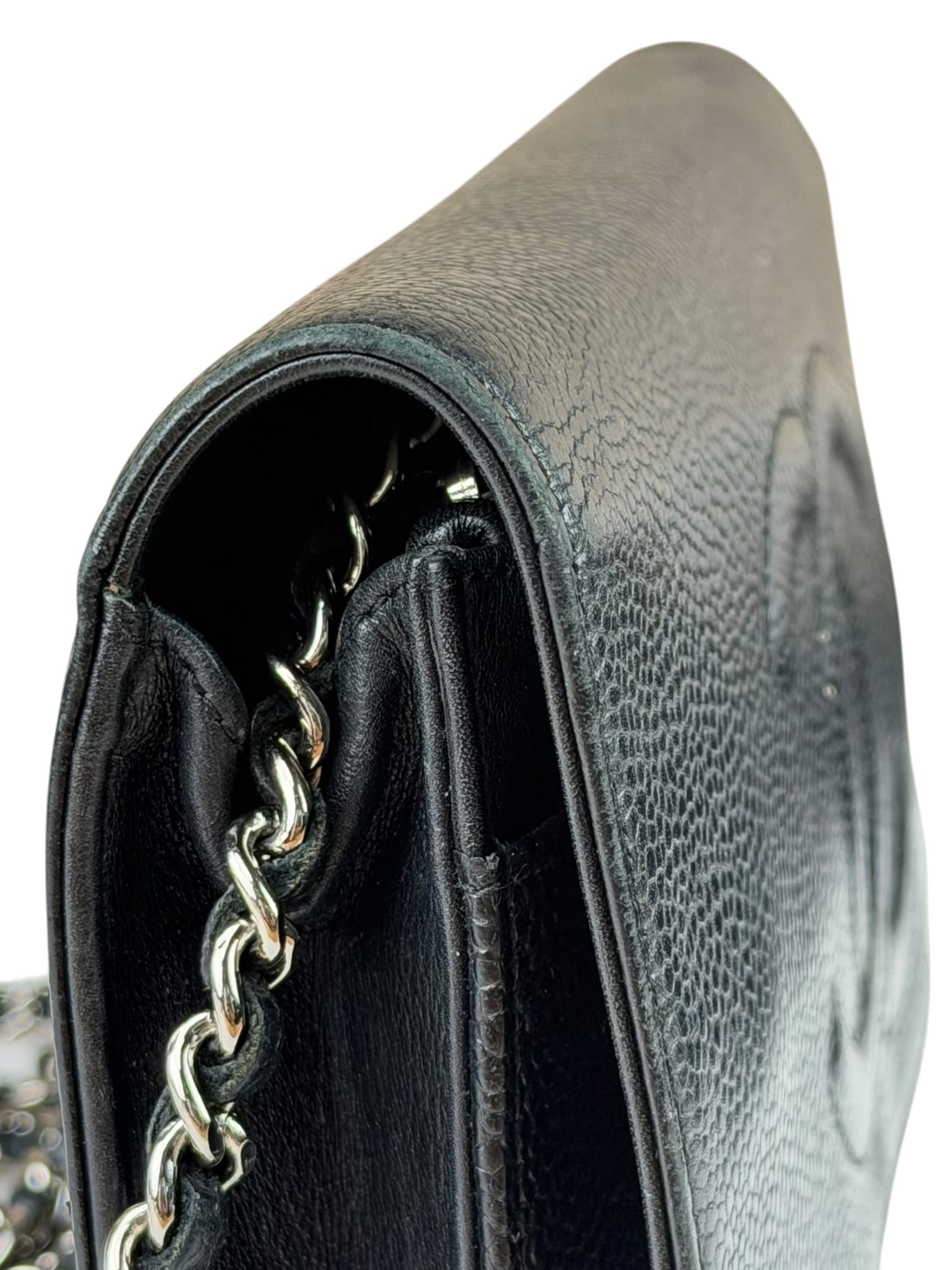 Chanel Black Caviar Flap Wallet On Chain 2013