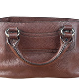 Celine Brown Pebbled Leather Boogie Handbag
