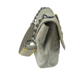 Chanel Woven Leather Trim Camellia No.5 Small Flap Bag 2005