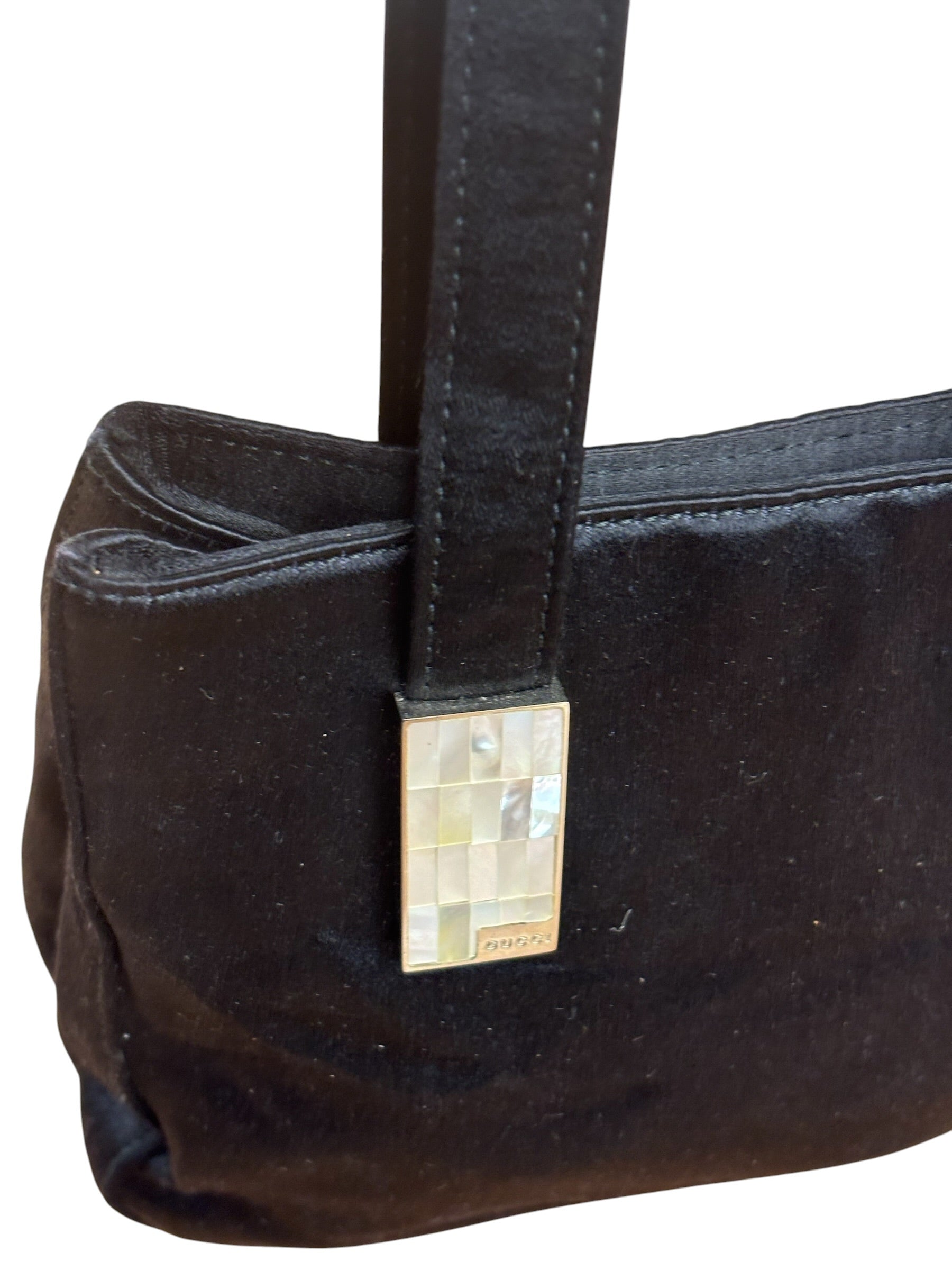 Gucci Vintage Satin Mini Evening Tote