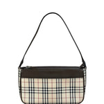 Burberry Vintage Leather Trim House Check Pochette