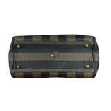 Fendi Vintage Pequin Stripped Mini Boston Bag