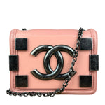 Chanel Pink Mini Boy Brick Chain Flap Bag 2013