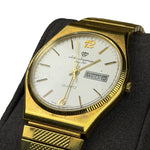 Jules Jurgensen Quartz Day Date Gold Toned Watch