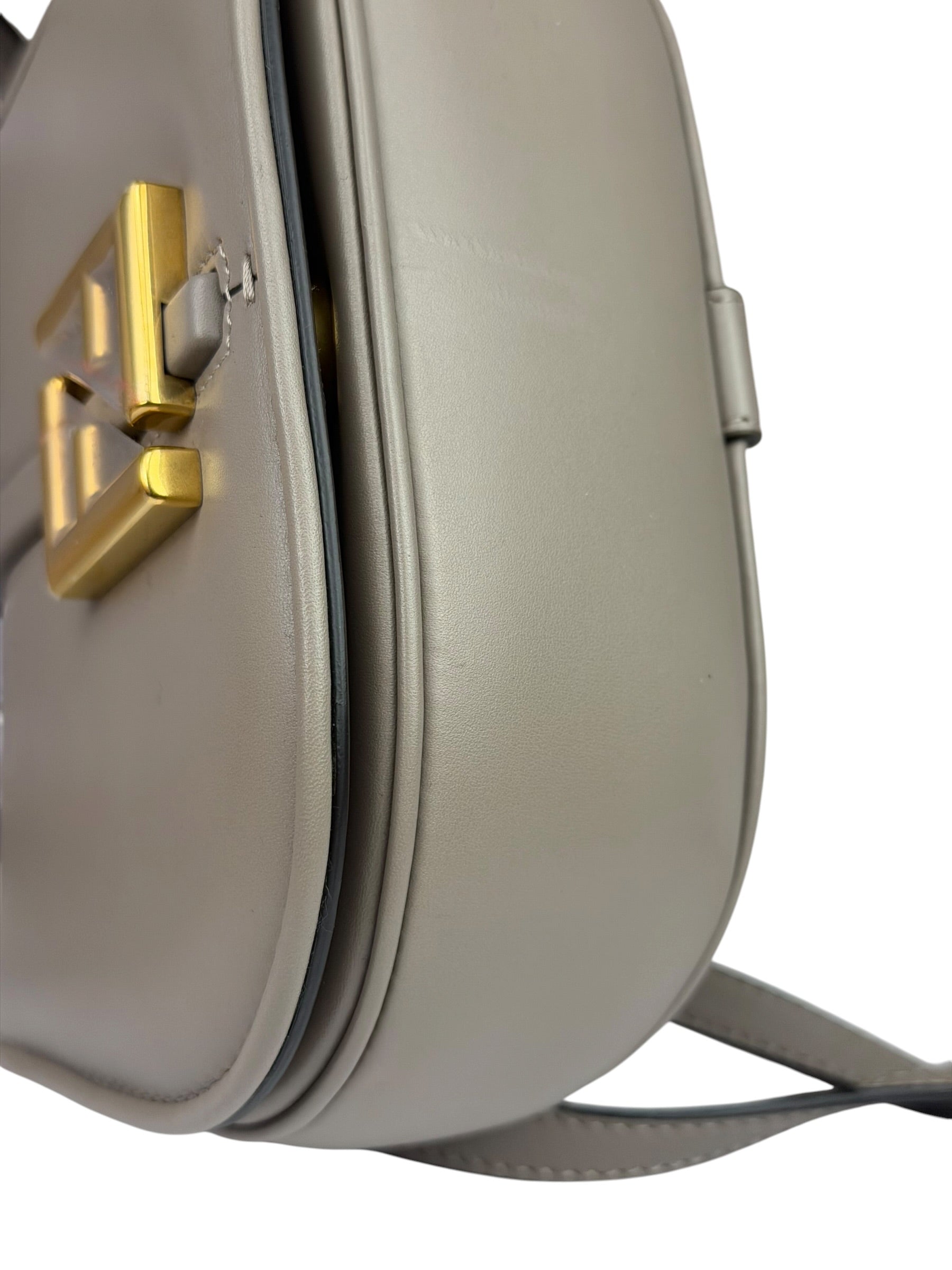 Fendi Dove Gray Leather C'mon Crossbody Bag