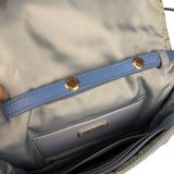 Prada Nylon Blue Studded Crossbody Bag