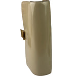Celine Light Beige Patent Leather Classic Box Shoulder Bag
