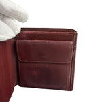 Cartier Vintage Bordeaux Burgundy Leather Bifold Wallet