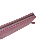 Bottega Veneta Intreccio Long Zip Wallet Pink