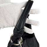 Prada Black Tessuto Nylon/Leather Waves Shoulder Bag