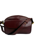 Cartier Burgundy Leather Must Line Camera Bag