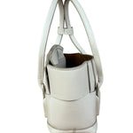 Bottega Veneta Cream Leather Mini Arco Two-Way Bag