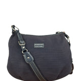 Burberry Vintage Black Canvas Crossbody Bag