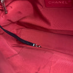 Chanel Bicolor Quilted Suede Leather Trim Medium Gabrielle Hobo Bag 2017