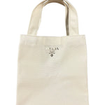Prada Beauty White Canvas Mini Tote