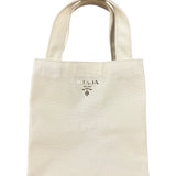 Prada Beauty White Canvas Mini Tote