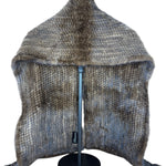 Invernale Vintage Brown Fur Shawl