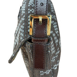 Fendi Vintage Brown/Grey Woven Baguette