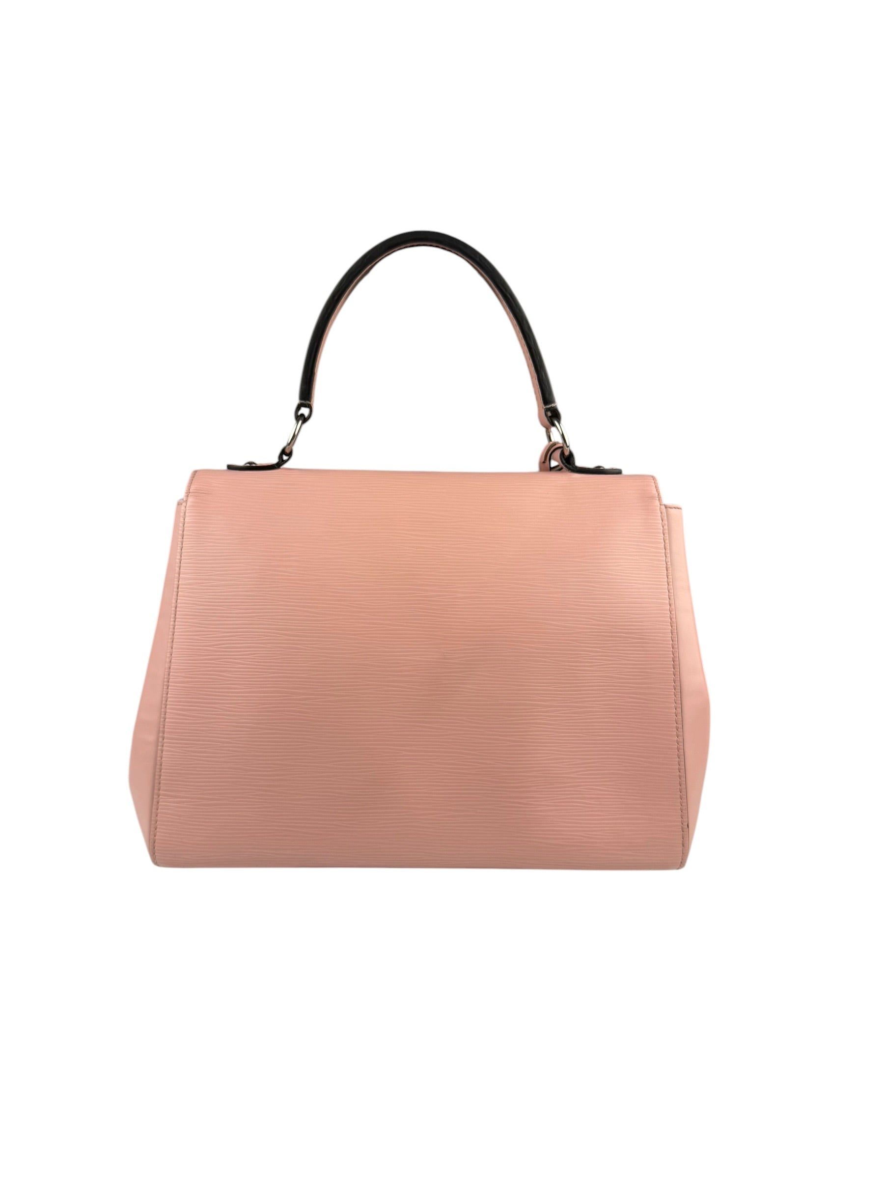 Louis Vuitton Nude Pink Epi Leather Cluny Rose Ballerine Hand Bag