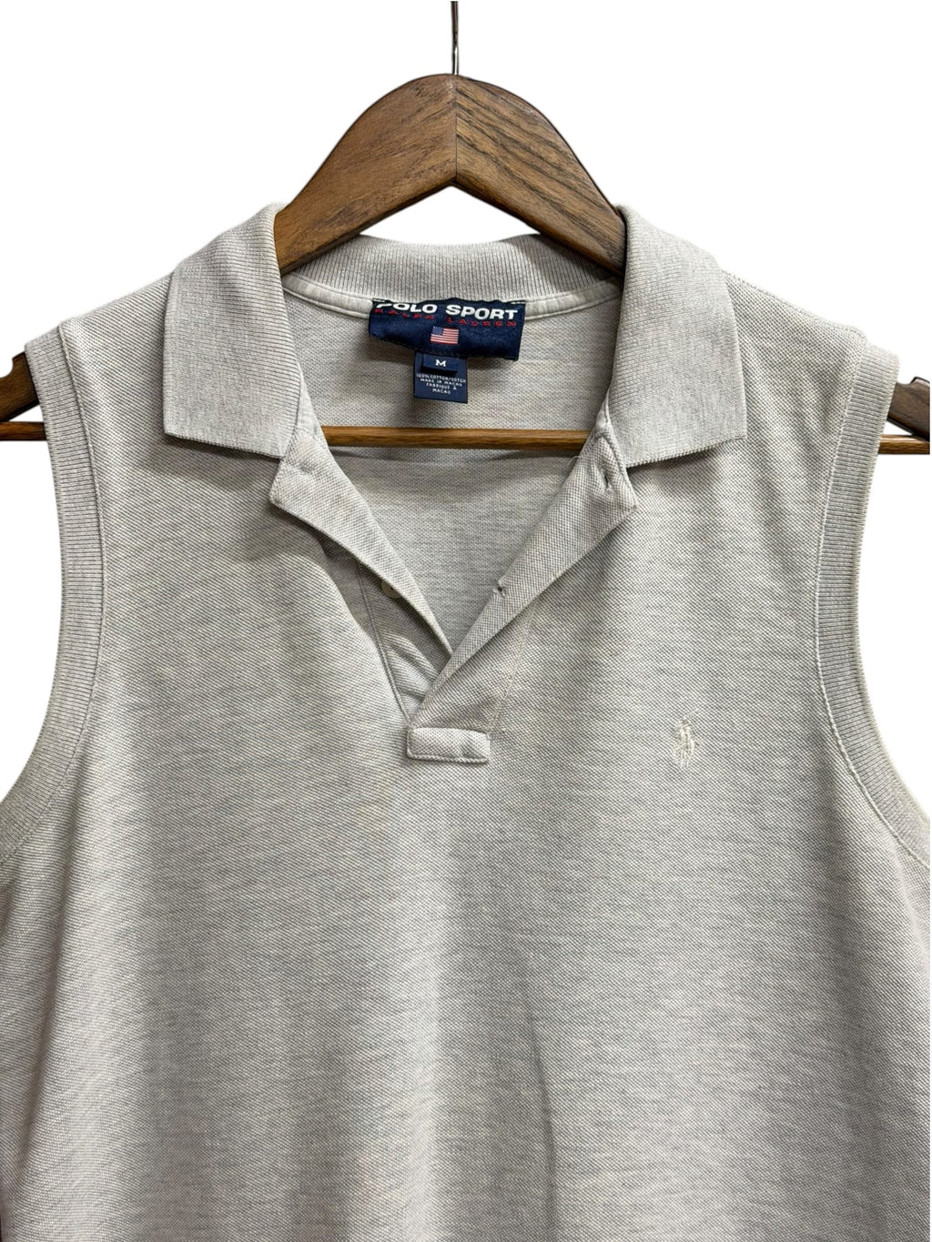 Polo Sports Ralph Lauren Grey Sleeveless Polo Shirt