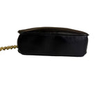 Gucci Black Leather Flap Crossbody Bag