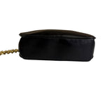 Gucci Black Leather Flap Crossbody Bag