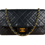 Chanel Quilted Flap Bag Black 1989