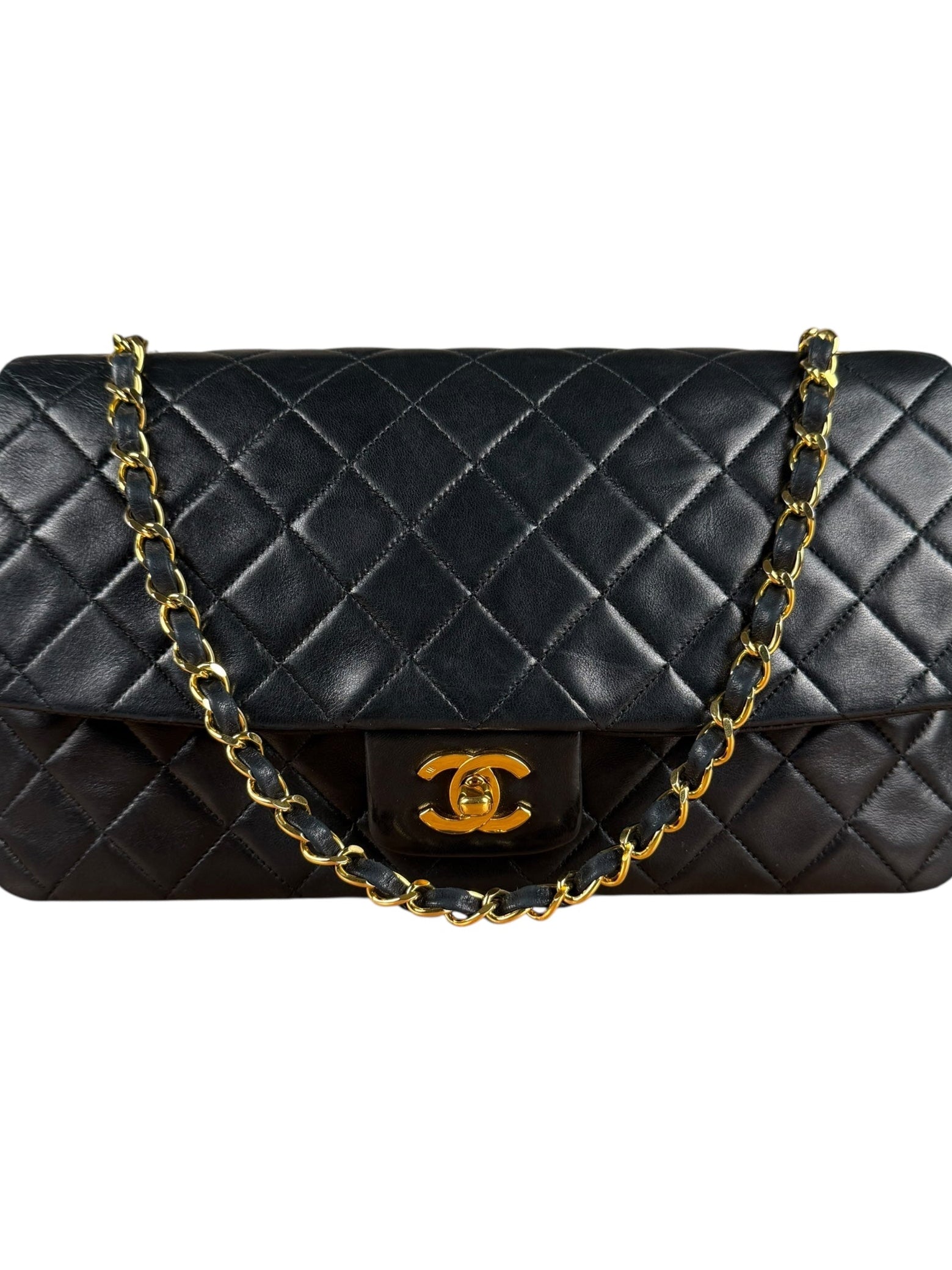 Chanel Quilted Flap Bag Black 1989