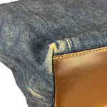 Chanel Denim CC Leather Lined Tote Bag 2001