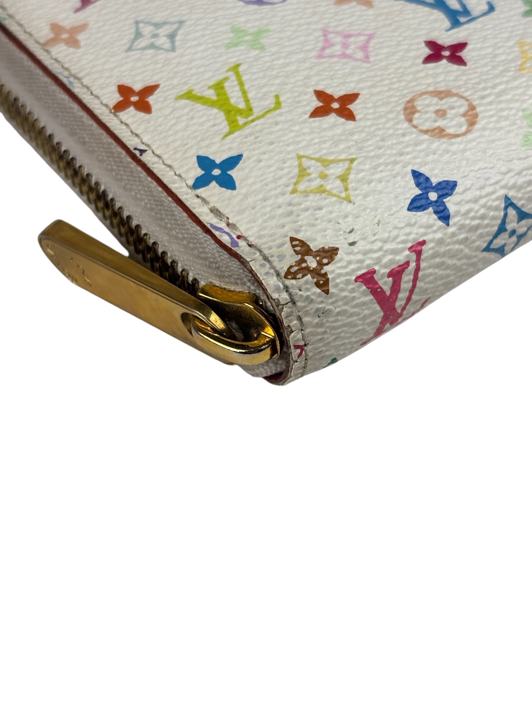 Louis Vuitton x Takashi Murakami Multicolor Monogram Zip-Around Wallet