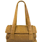 Bottega Veneta Tan Brown Intrecciato Shoulder Bag