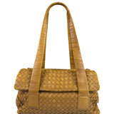 Bottega Veneta Tan Brown Intrecciato Shoulder Bag