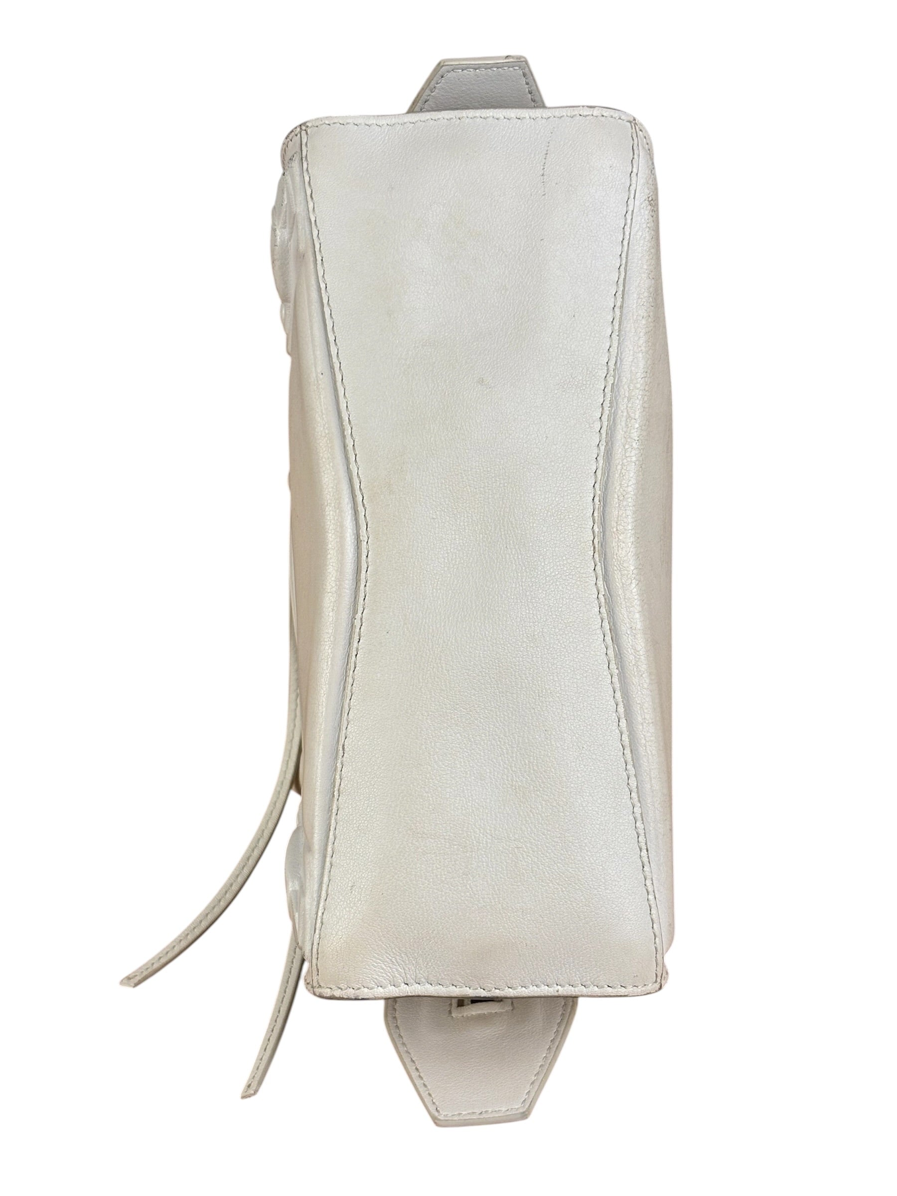 Balenciaga White Leather Neo Classic Le City Two-Way Bag