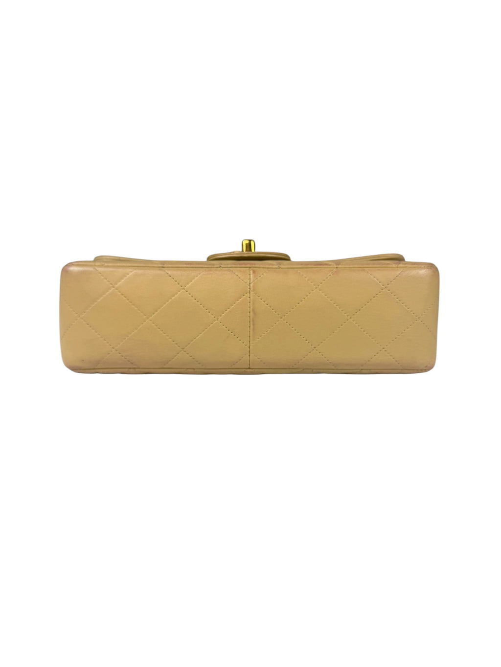 Chanel Vintage Beige Clair Quilted Leather Classic Flap Bag 2004