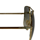 Celine Gold Tone Square Aviator Sunglasses CL41808/S