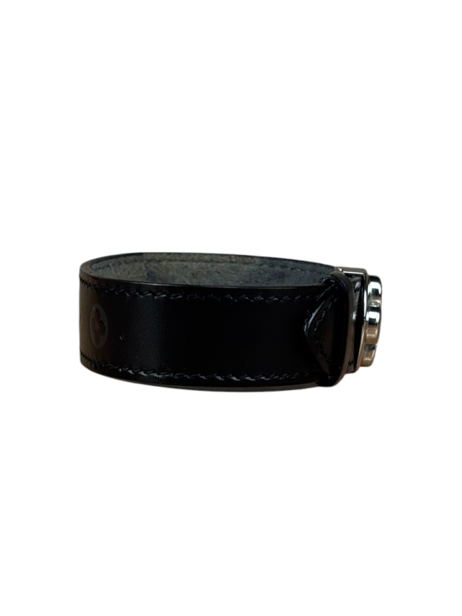 Louis Vuitton Black Leather Wish Bracelet