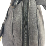 Prada Vintage Dark Grey Canvas Tote Bag