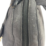 Prada Vintage Dark Grey Canvas Tote Bag