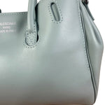 Balenciaga Blue Leather Mini Bel Air Carry All Two-Way Bag
